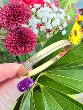 Load image into Gallery viewer, Single Row Off-Center Diamond Bangle