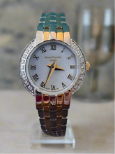 Load image into Gallery viewer, White Dial Two Toned Diamond Accent Petite Watch