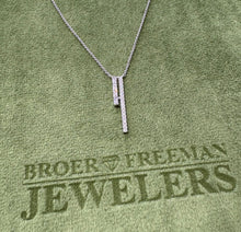 Load image into Gallery viewer, Vertical Bar Diamond Necklace
