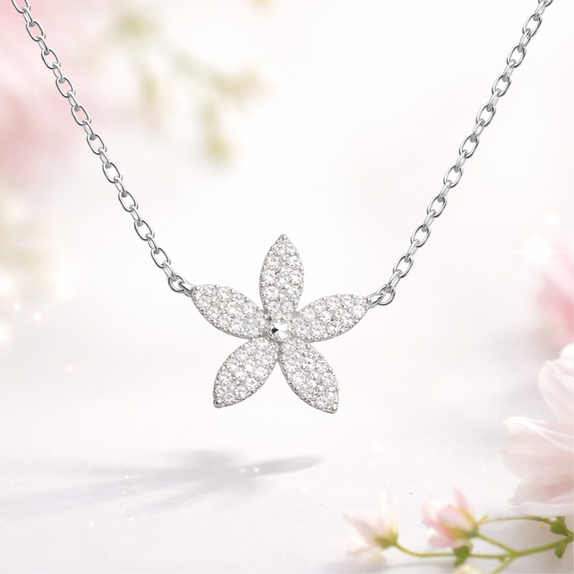 Petite Bloom Diamond Necklace