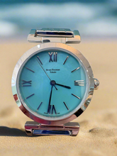 Load image into Gallery viewer, Turquoise Dial Silver Bracelet Watch