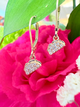 Load image into Gallery viewer, Yellow Gold and Diamond Taco Earrings