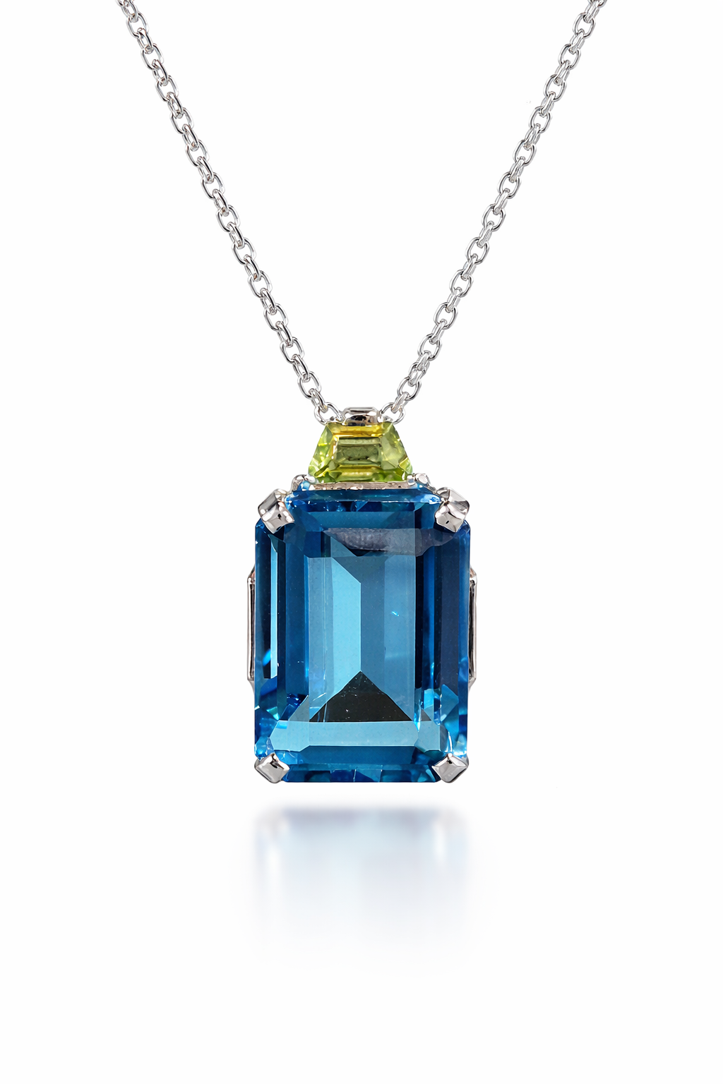 The Ocean Reef Blue Topaz & Peridot Necklace