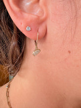 Load image into Gallery viewer, Yellow Gold and Diamond Taco Earrings