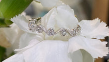 Load image into Gallery viewer, White Gold Diamond Wave Band Ring