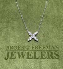 Load image into Gallery viewer, Pointed Quatrefoil Diamond Necklace