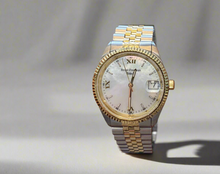 Load image into Gallery viewer, Mother of Pearl Dial Two Tone Band Watch