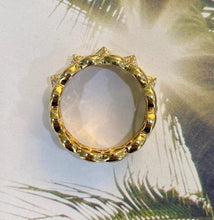 Load image into Gallery viewer, 18K Yellow Gold Diamond Pyramid Ring