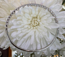 Load image into Gallery viewer, Rainbow Sapphire and Diamond Bangle Bracelet