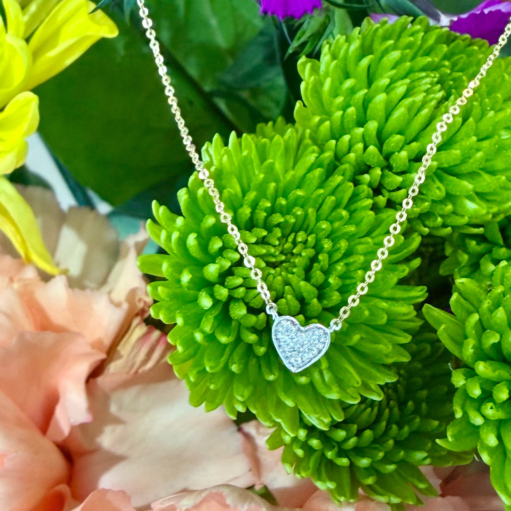 Whisper Yellow Heart Diamond Necklace