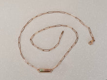 Load image into Gallery viewer, Watermelon Tourmaline Necklace in Rose Gold. One of a Kind!