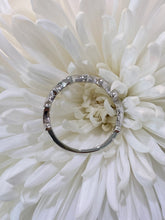 Load image into Gallery viewer, White Gold Diamond Wave Band Ring