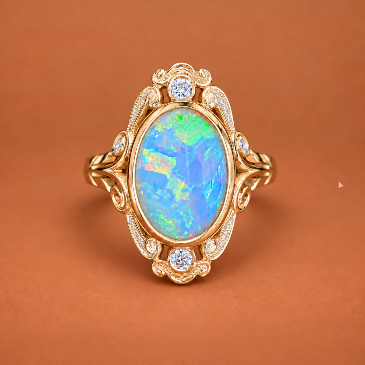 Moonlit Opal Vintage Ring