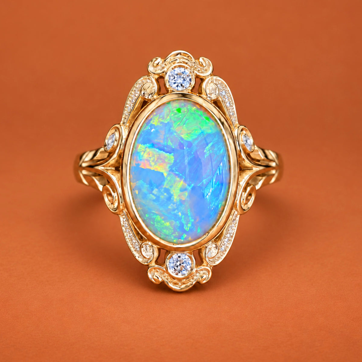 Moonlit Opal Vintage Ring