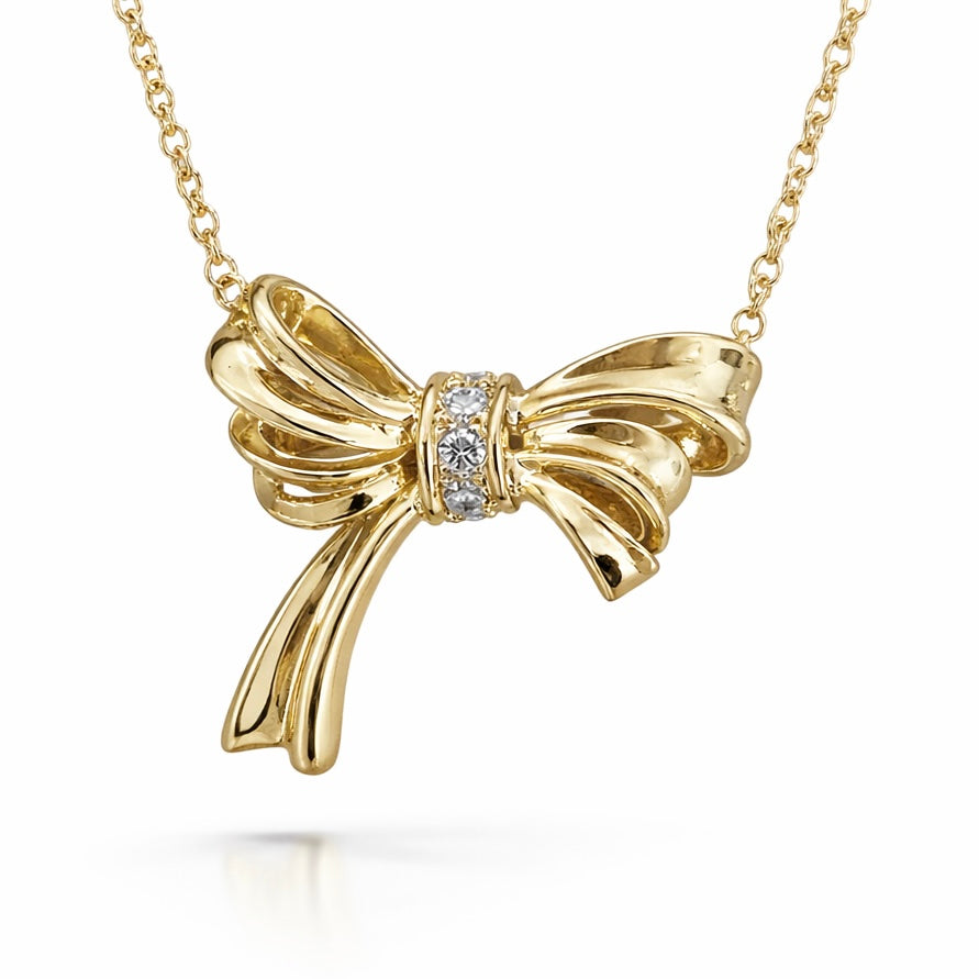 Vintage Treasure Bow Necklace