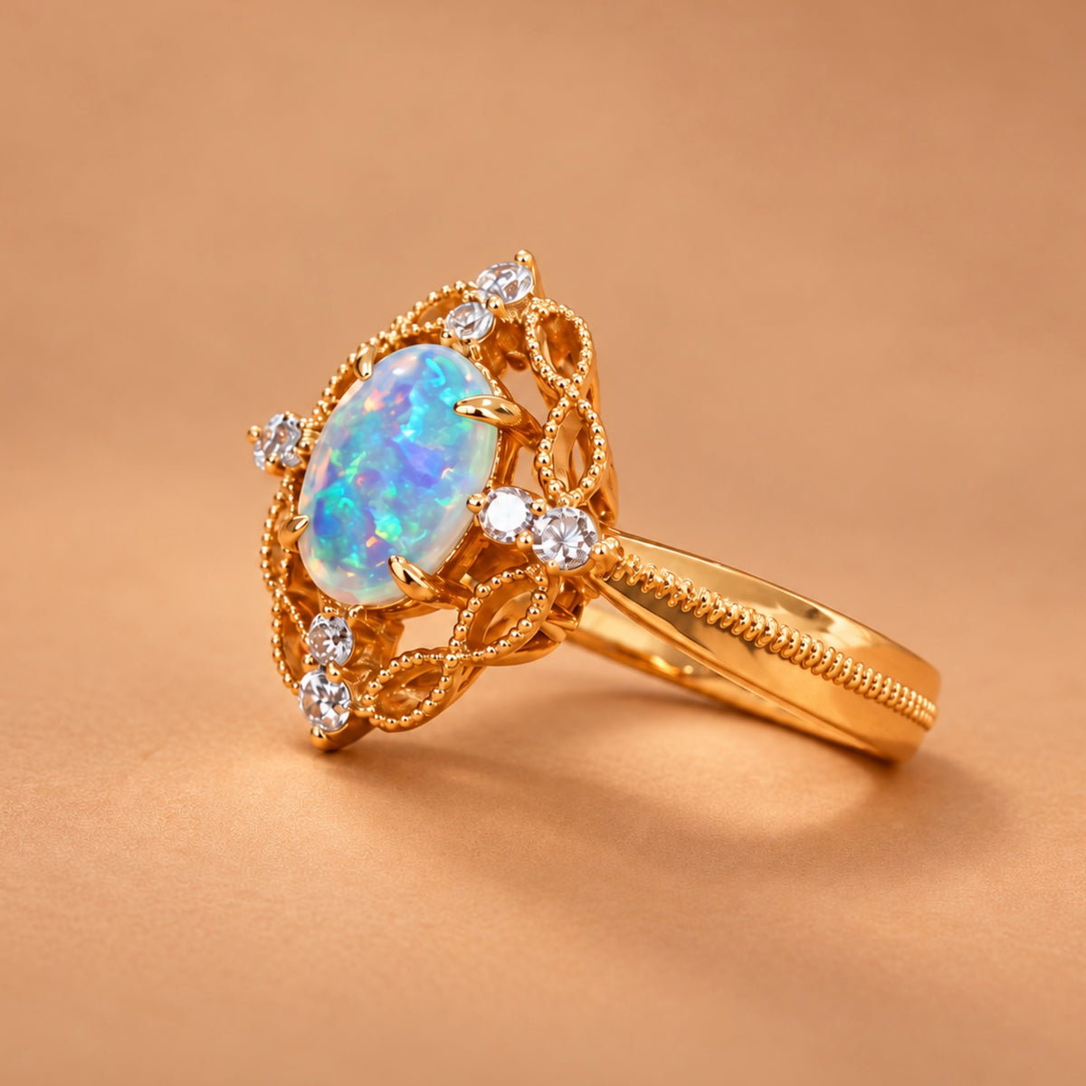 Enchanted Opal Garden Ring