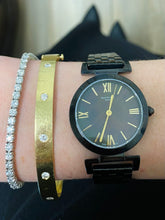 Load image into Gallery viewer, Black Dial Black Bracelet Watch