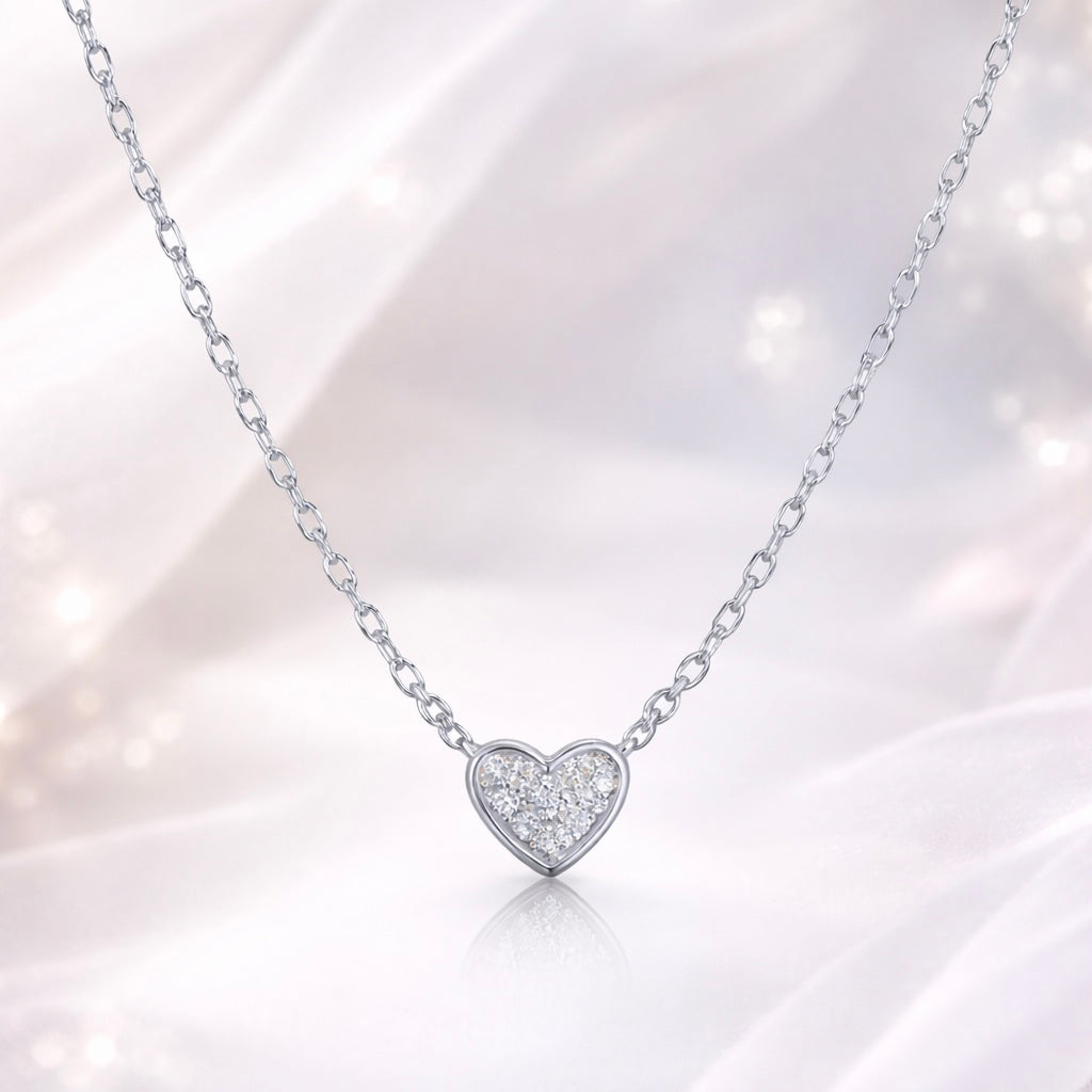 Whisper Heart Diamond Necklace