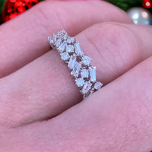 Load image into Gallery viewer, Mosaic White Gold and Diamond Ring