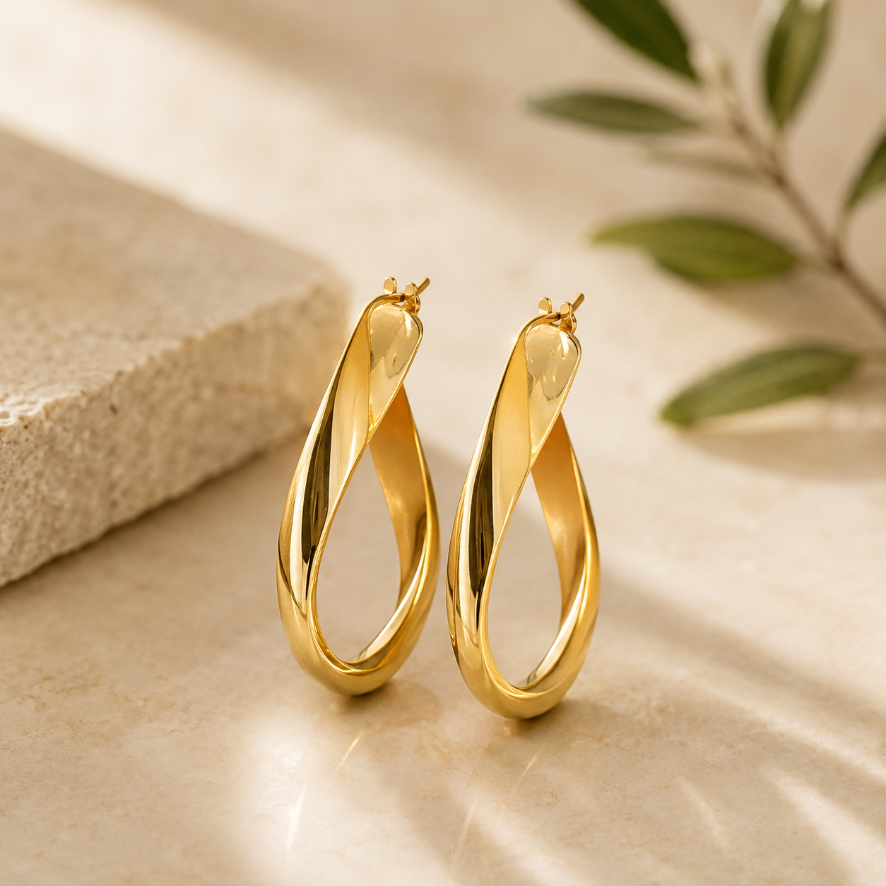 Twisted Elegance Hoops