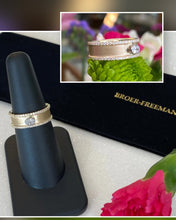 Load image into Gallery viewer, Oval Diamond Two Tone Gold and Diamond Band