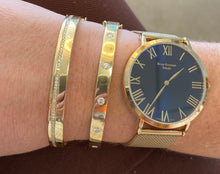 Load image into Gallery viewer, Single Row Off-Center Diamond Bangle