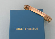 Load image into Gallery viewer, Single Row Off-Center Diamond Bangle