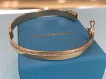 Load image into Gallery viewer, Single Row Off-Center Diamond Bangle