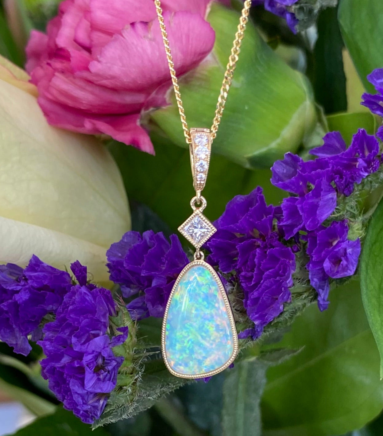 The Aurora Opal Necklace