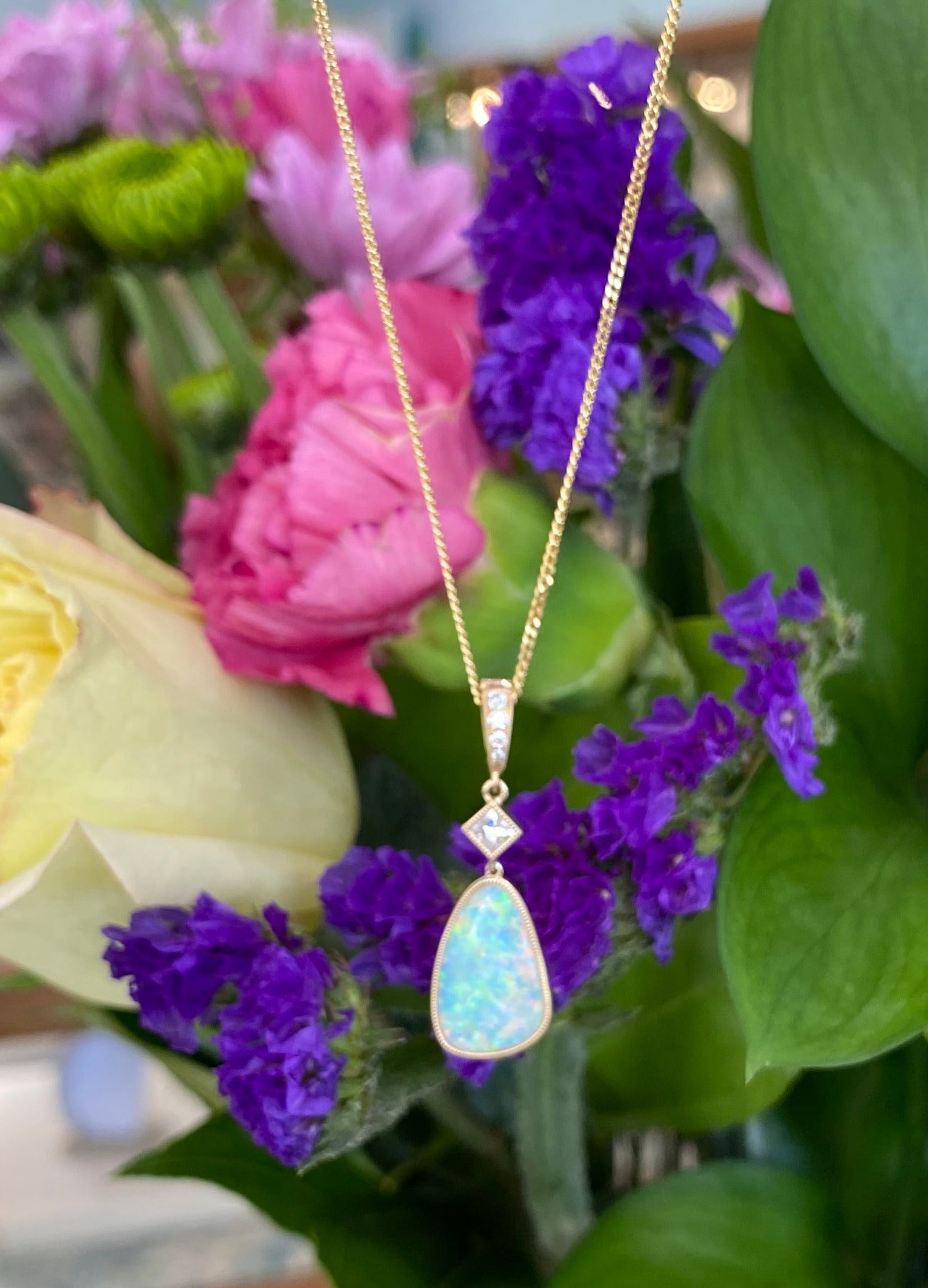 The Aurora Opal Necklace