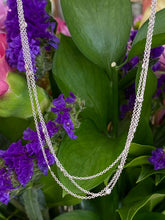 Load image into Gallery viewer, 18K White Gold Three Strand Diamonds-By-The-Yard Necklace