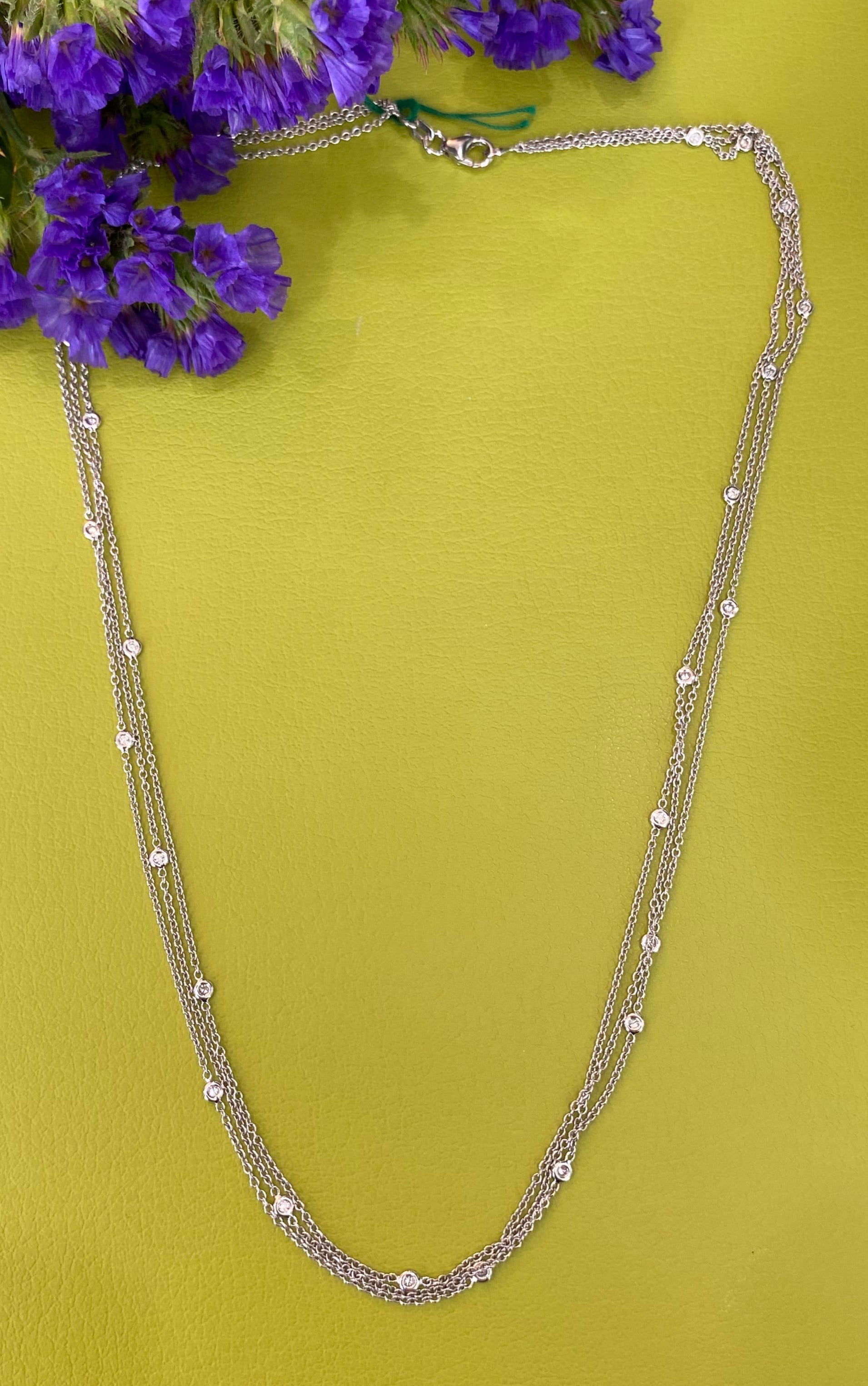 The Triple Spark Diamond Necklace