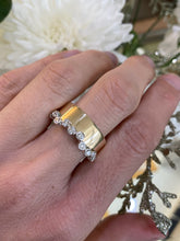 Load image into Gallery viewer, Two Toned Bezel Set Bubbled Diamond Ring