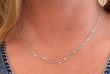 Load image into Gallery viewer, 18K White Gold Three Strand Diamonds-By-The-Yard Necklace