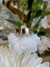 Load image into Gallery viewer, Two Toned Bezel Set Bubbled Diamond Ring