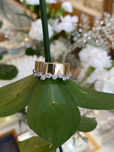Load image into Gallery viewer, Two Toned Bezel Set Bubbled Diamond Ring
