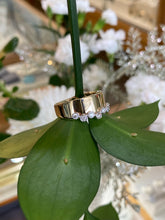 Load image into Gallery viewer, Two Toned Bezel Set Bubbled Diamond Ring