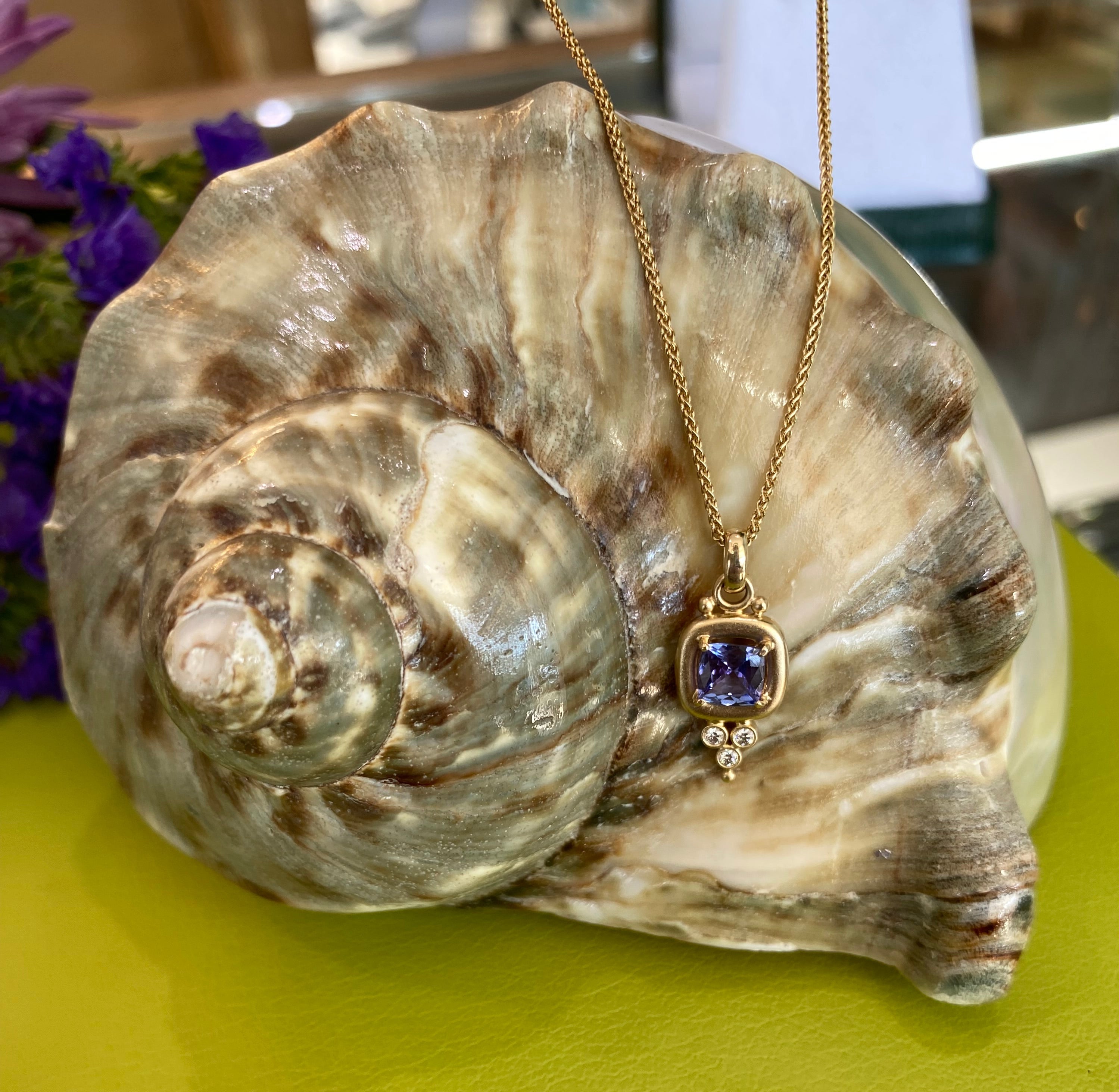 The Tranquil Tanzanite and Diamond Necklace