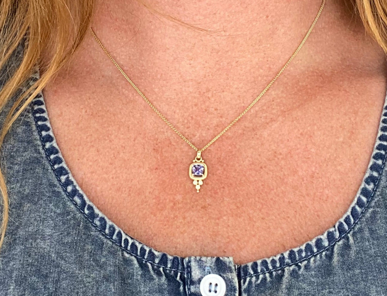 The Tranquil Tanzanite and Diamond Necklace