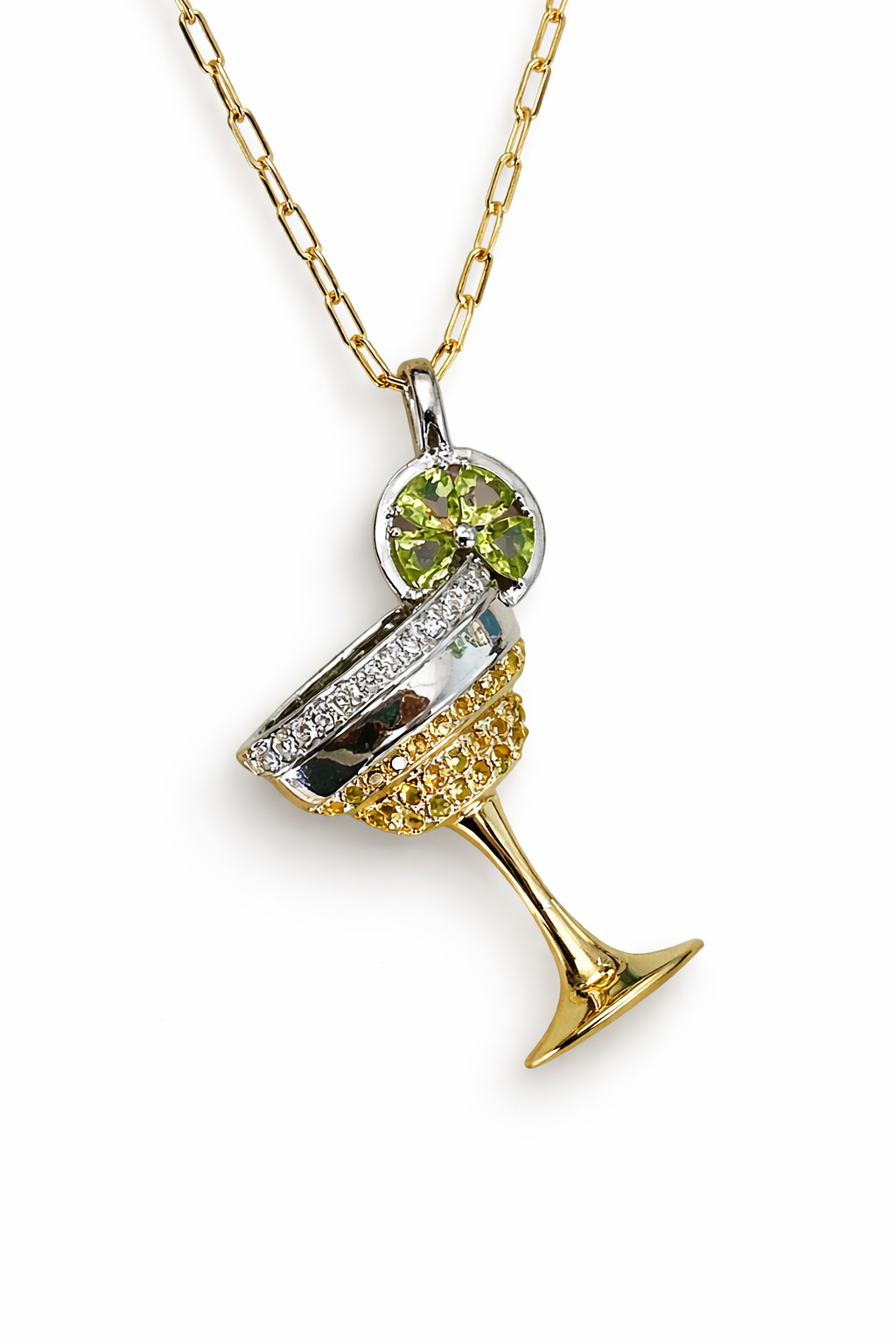 Salty & Sparkly Margarita Necklace - One of a Kind