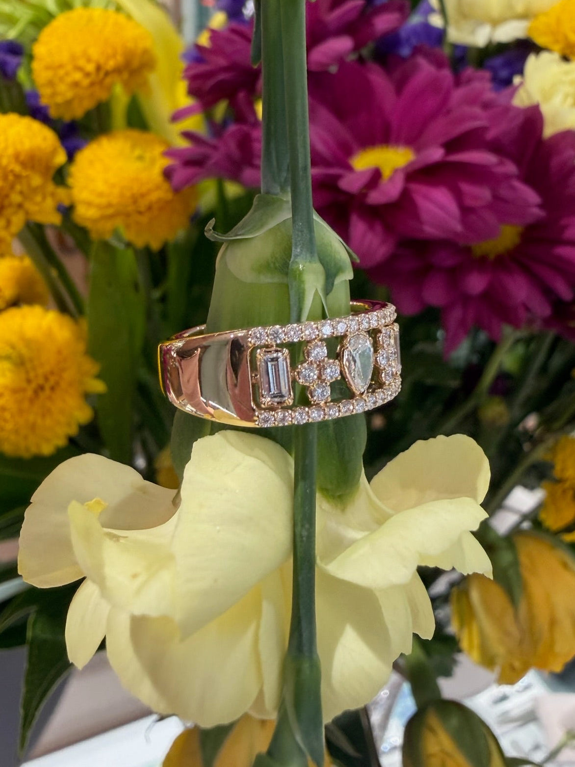 The Golden Mosaic Diamond Band