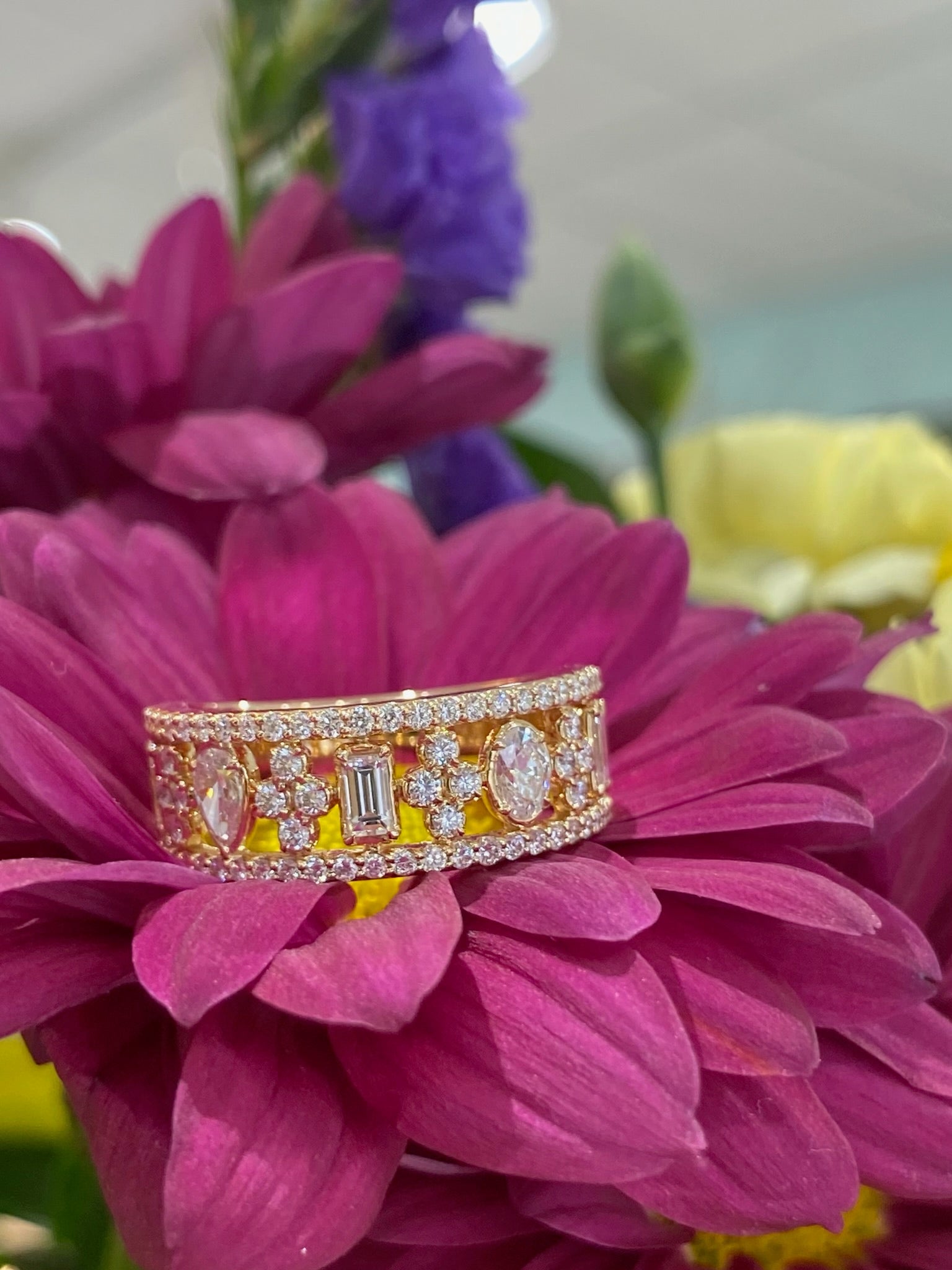 The Golden Mosaic Diamond Band