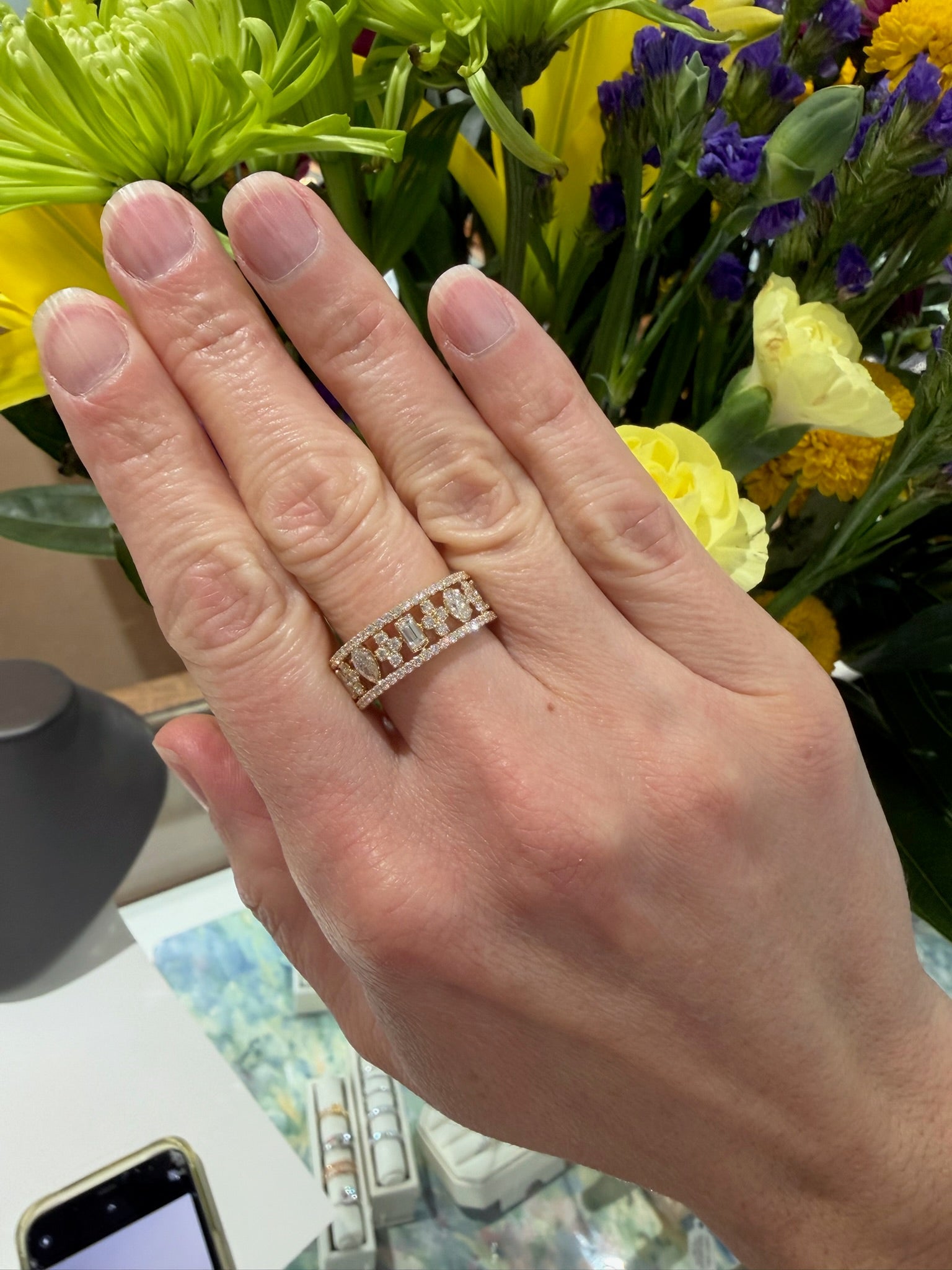 The Golden Mosaic Diamond Band