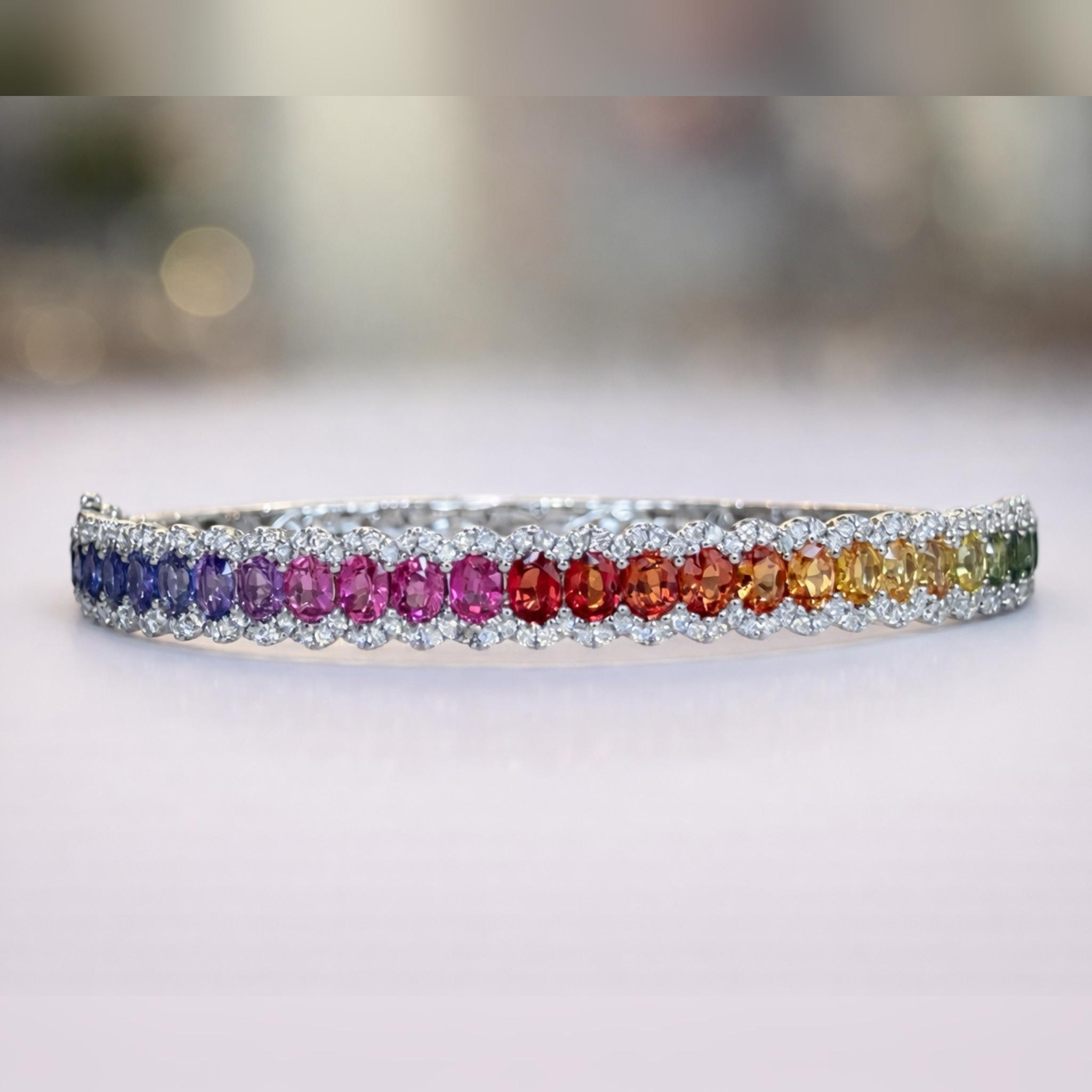 The Happy Hues Rainbow Sapphire Bracelet