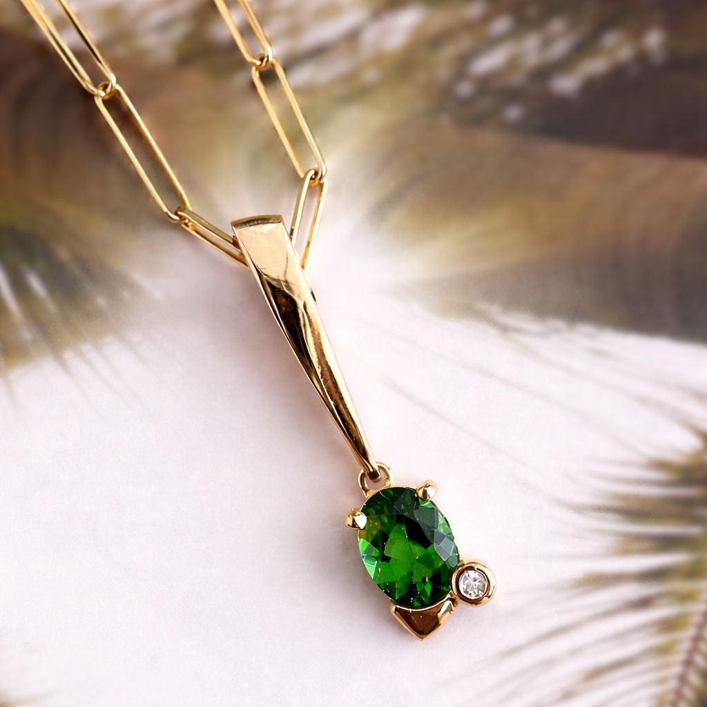 Palm Verde Tourmaline Necklace 💚 One of a kind