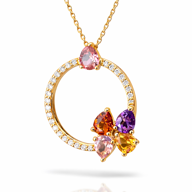 The Sunset Circle Necklace