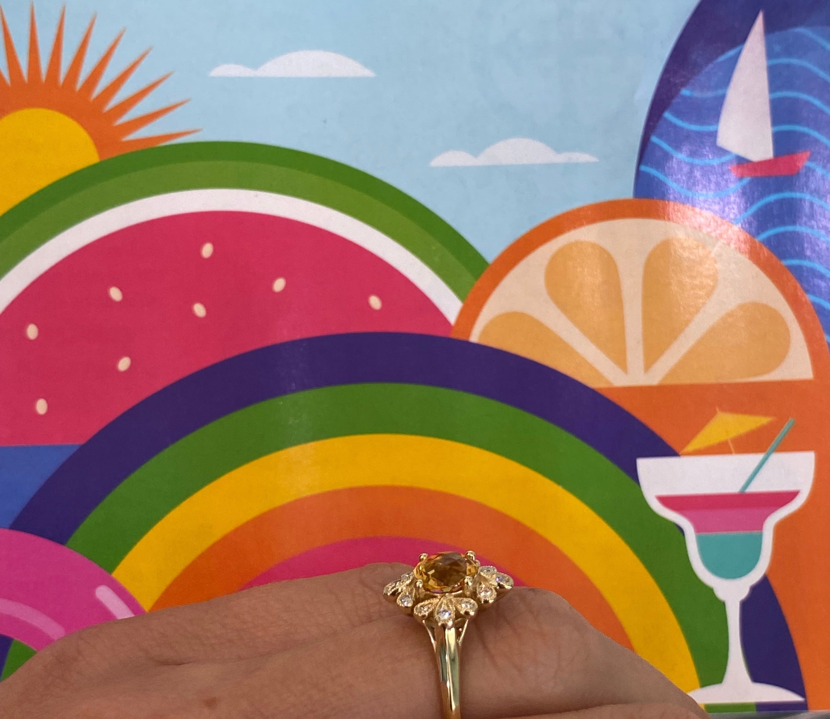 Aurum Bloom Sunburst Ring