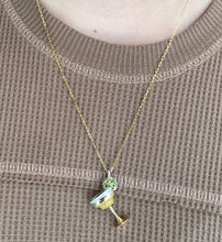 Load image into Gallery viewer, 14K Gold Two Toned Margartia Gemstone Pendant