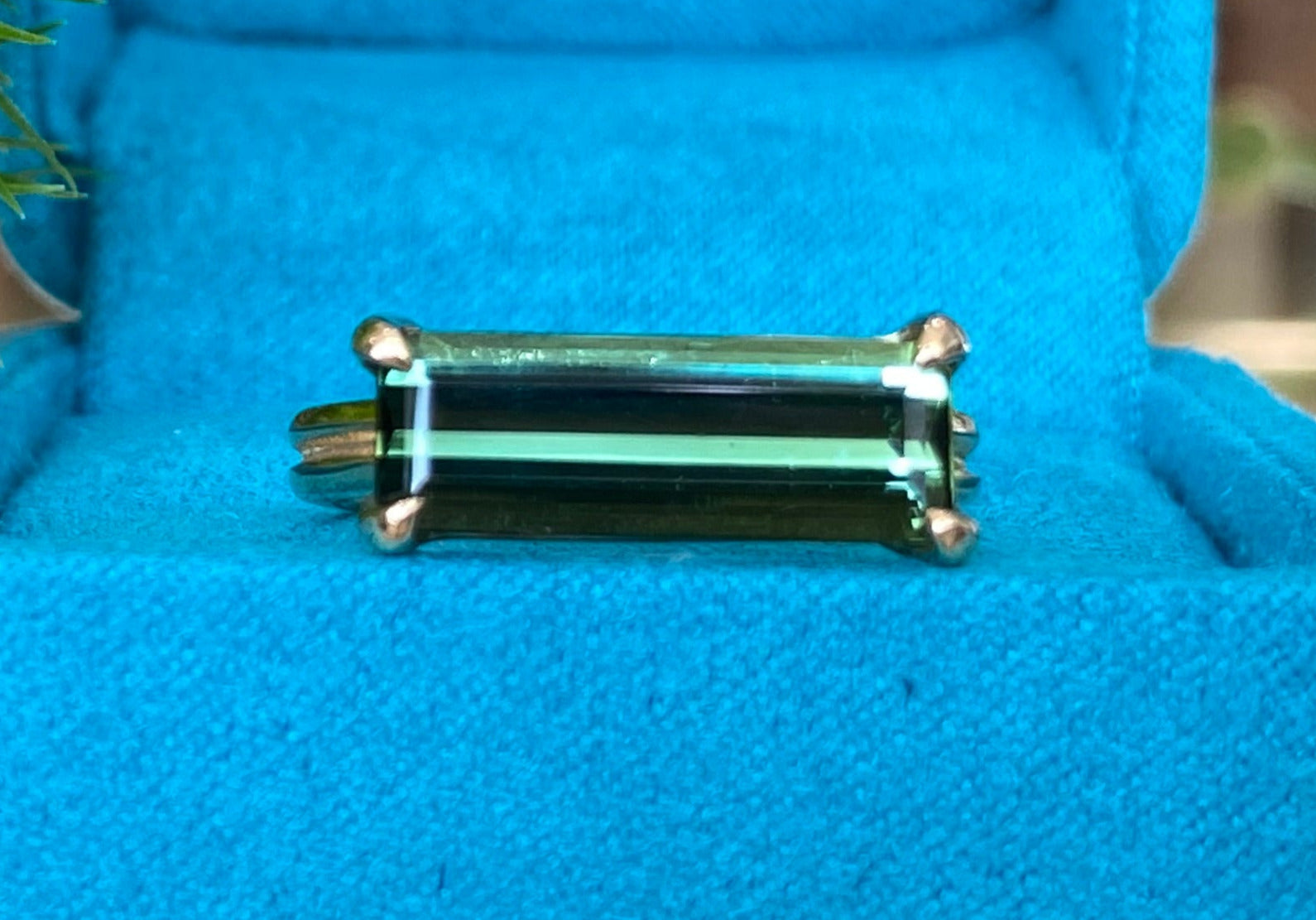 Green Tourmaline Statement Ring