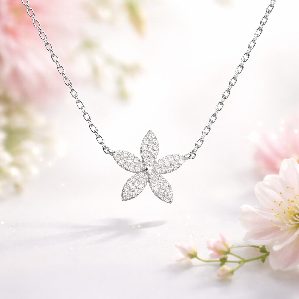 Petite Bloom Diamond Necklace